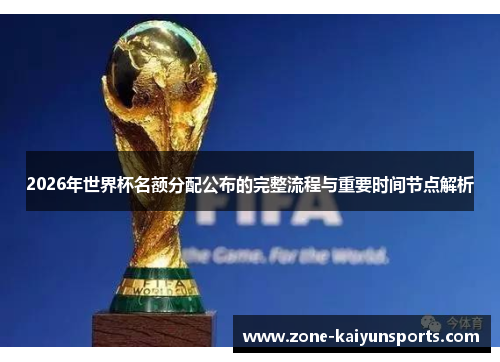 2026年世界杯名额分配公布的完整流程与重要时间节点解析